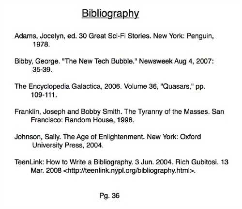 Bibliography: Definition and Examples