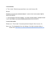 Bibliography websites