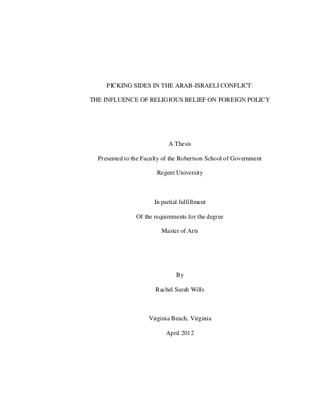 Master dissertation