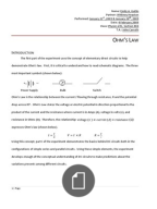 Pendulum lab report