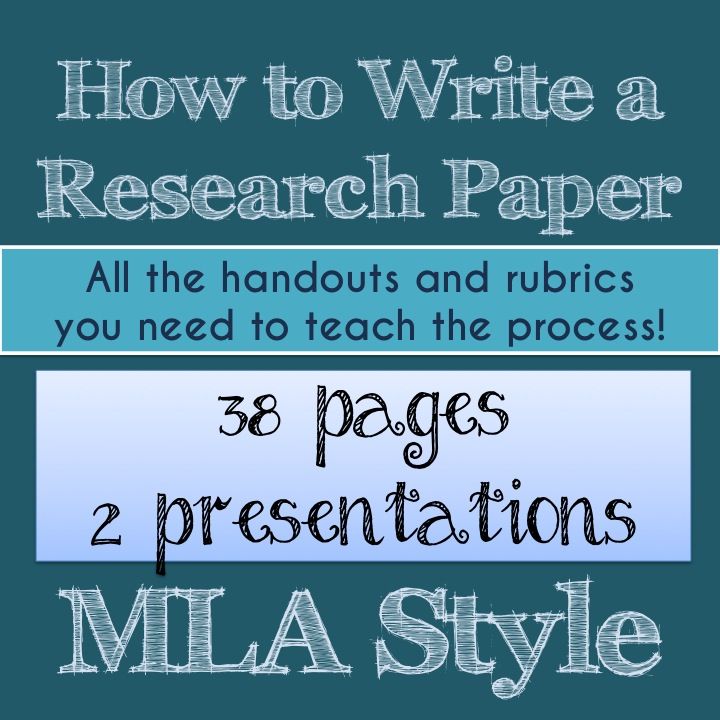 Process of writing a research paper