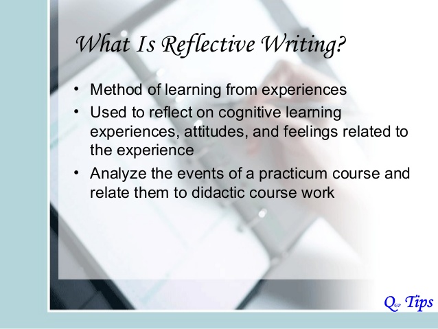 Reflective writing